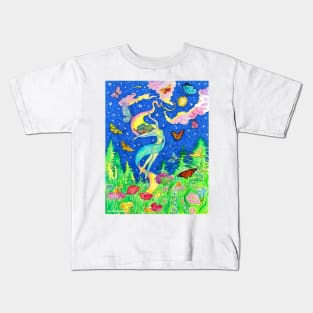 Butterfly Lady Kids T-Shirt